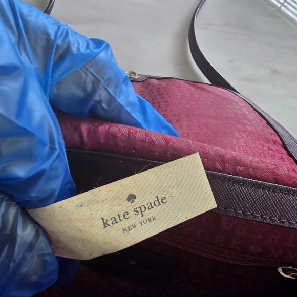 Kate Spade Leather Crossbody Handbag Women Newbury Lane Carsen Excellent - Picture 12 of 12